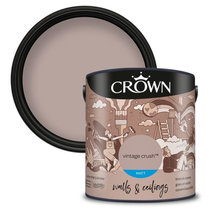 Crown Walls & Ceilings Matt 2.5L – Vintage Crush