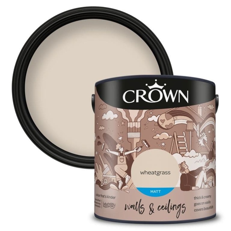 Crown Walls & Ceilings Matt  2.5L – Wheatgrass