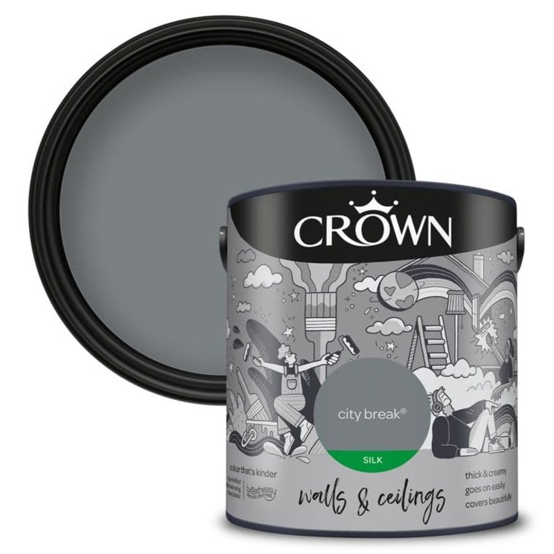 Crown Walls & Ceilings Silk 2.5L – City Break