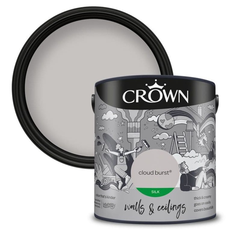 Crown Walls & Ceilings Silk 2.5L – Cloud Burst