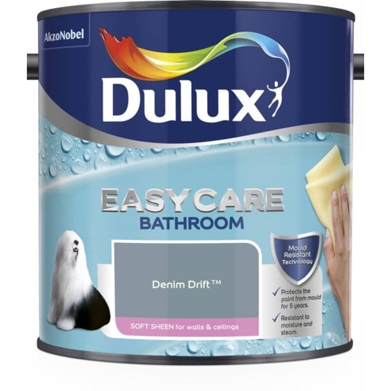 Dulux Easycare Bathroom Soft Sheen 2.5L – Denim Drift