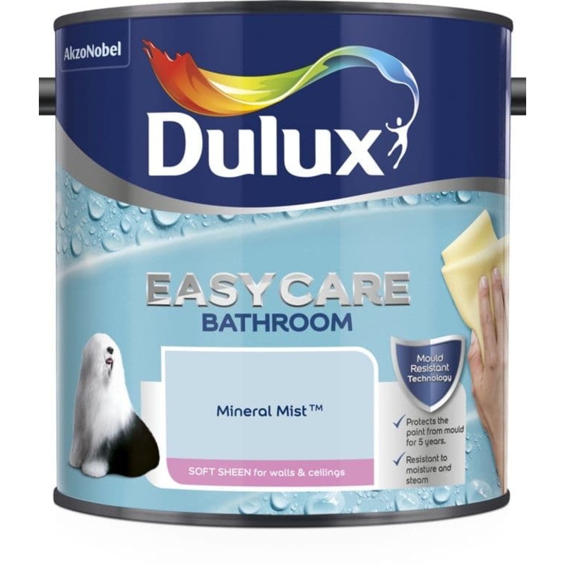 Dulux Easycare Bathroom Soft Sheen 2.5L – Mineral Mist