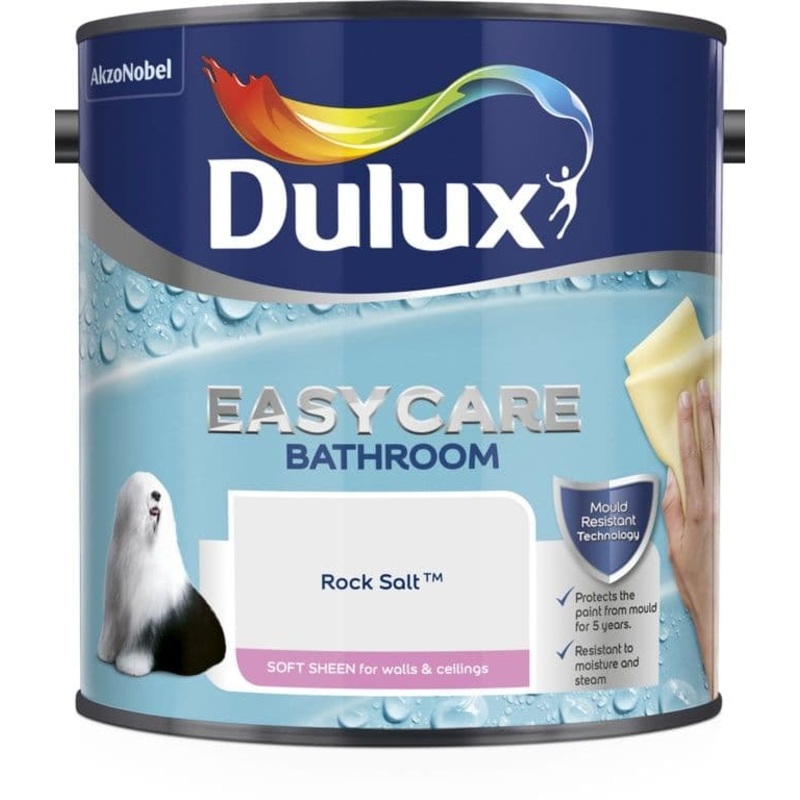 Dulux Easycare Bathroom Soft Sheen 2.5L – Rock Salt