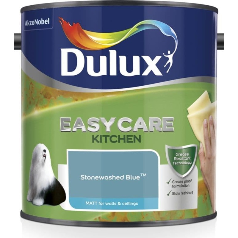 Dulux Easycare Kitchen Matt 2.5L – Stonewashed Blue