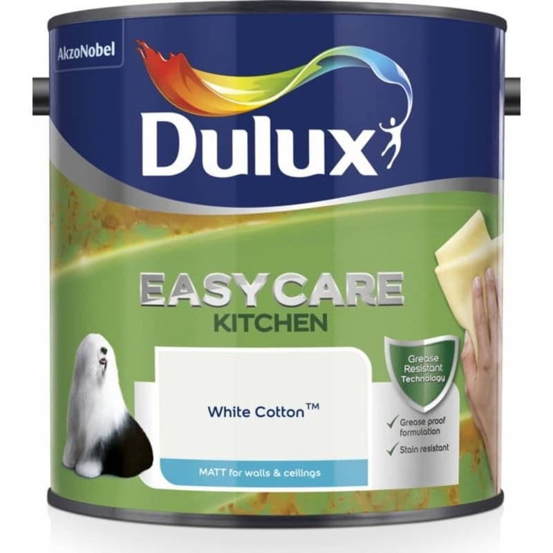 Dulux Easycare Kitchen Matt 2.5L – White Cotton