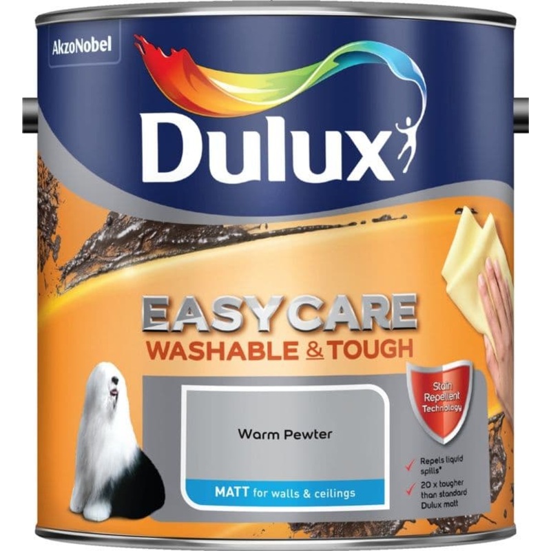 Dulux Easycare Matt 2.5L – Warm Pewter