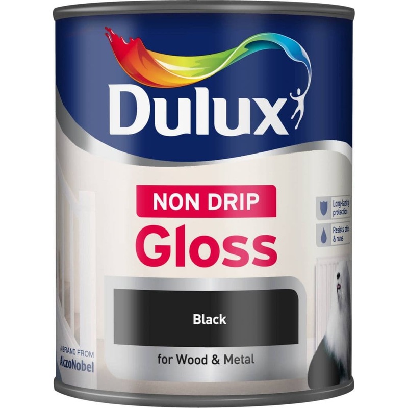 Dulux Non Drip Gloss 750ml – Black