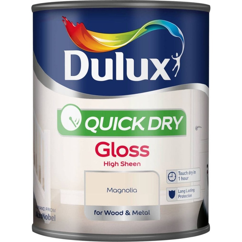 Dulux Quick Dry Gloss 750ml – Magnolia