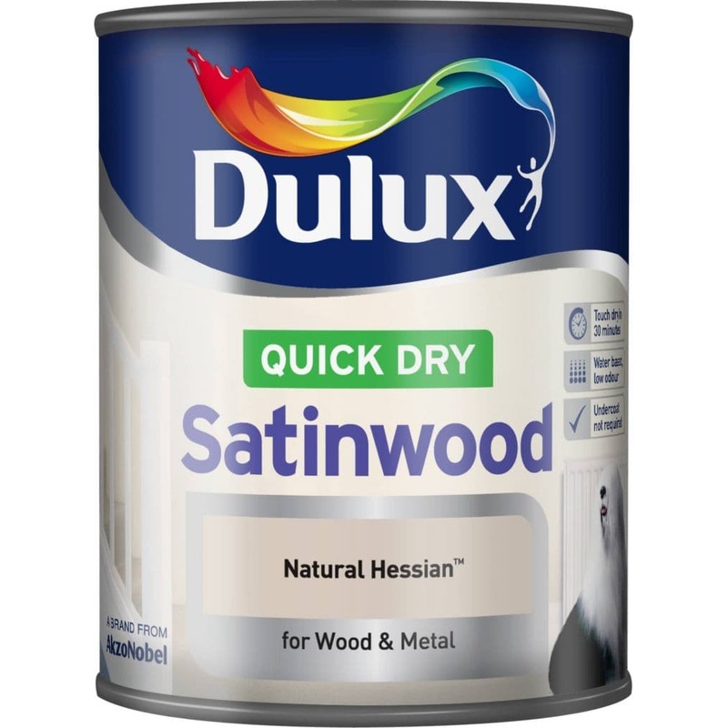 Dulux Quick Dry Satinwood 750ml – Natural Hessian