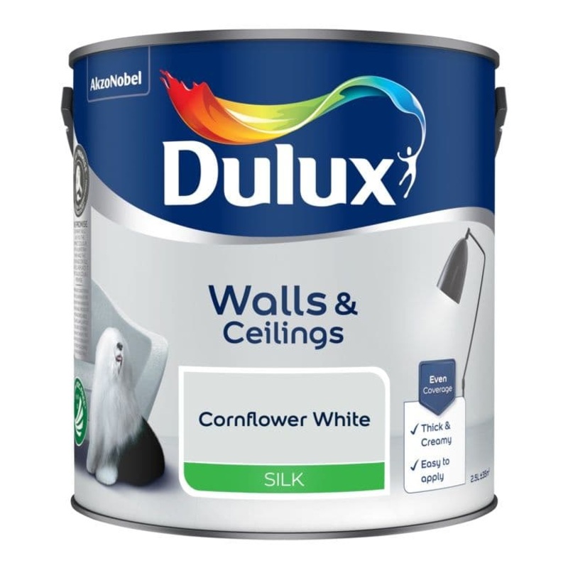 Dulux Silk 2.5L – Cornflower White