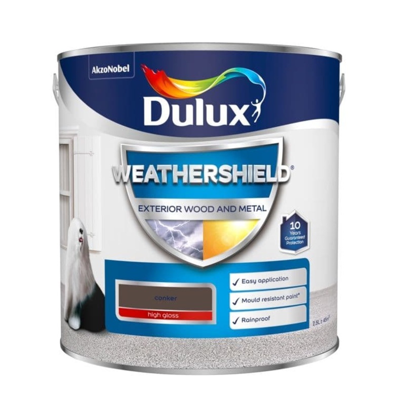 Dulux Weathershield Exterior Gloss 2.5L – Conker