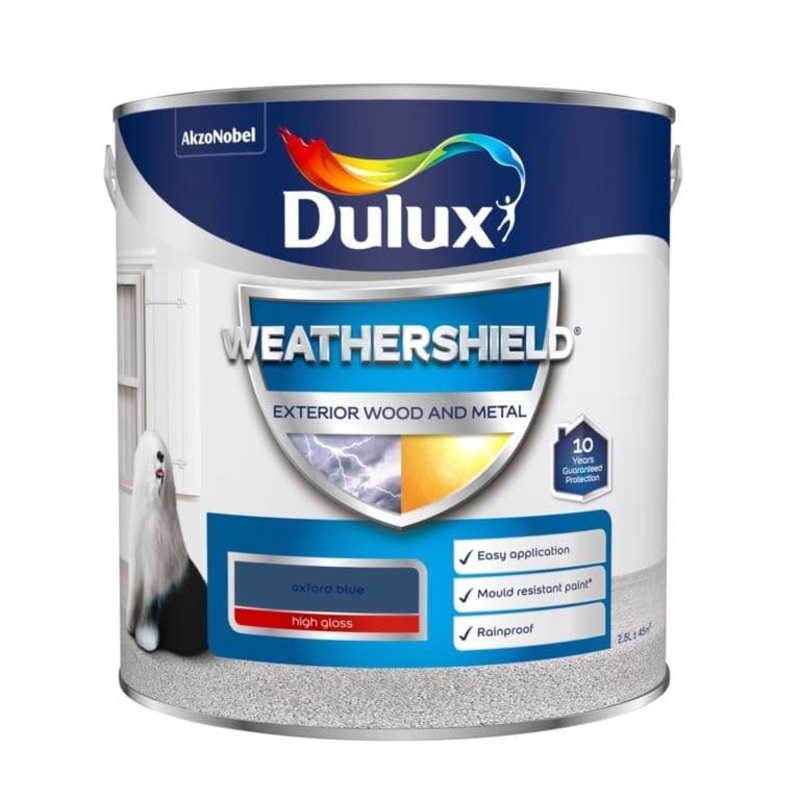 Dulux Weathershield Exterior Gloss 2.5L – Oxford Blue