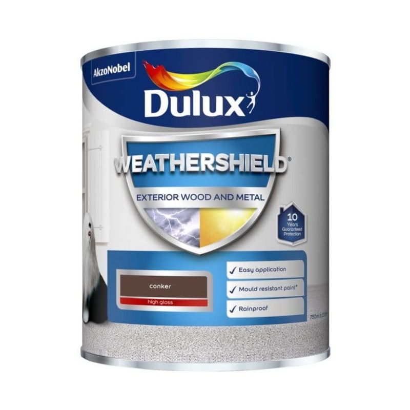 Dulux Weathershield Exterior Gloss 750ml – Conker