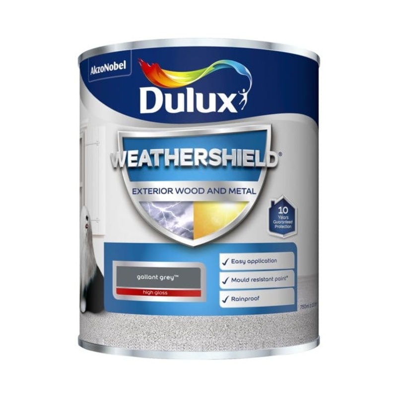Dulux Weathershield Exterior Gloss 750ml – Gallant Grey
