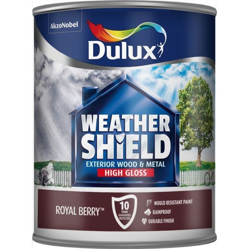 Dulux Weathershield Exterior Gloss 750ml – Royal Berry