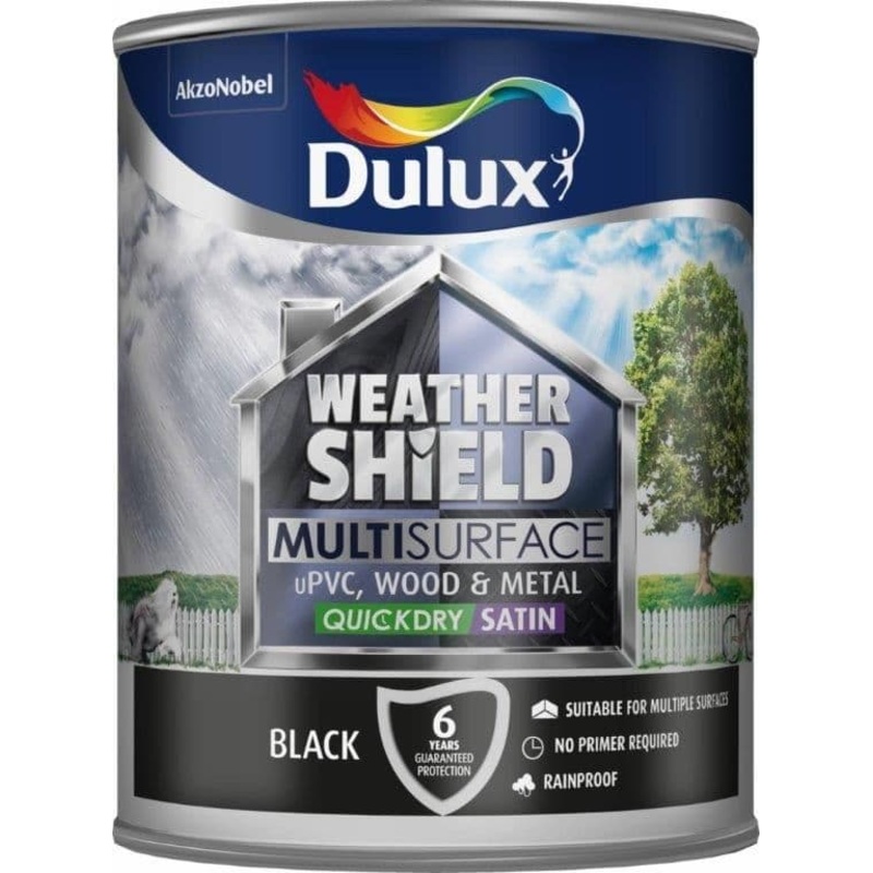 Dulux Weathershield Multi Surface 750ml – Black