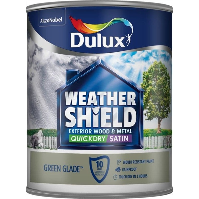 Dulux Weathershield Quick Dry Exterior Satin 750ml – Green Glade