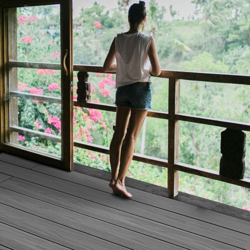 Eurodeck Composite Decking Board Dark Grey – 135mm x 2.4m