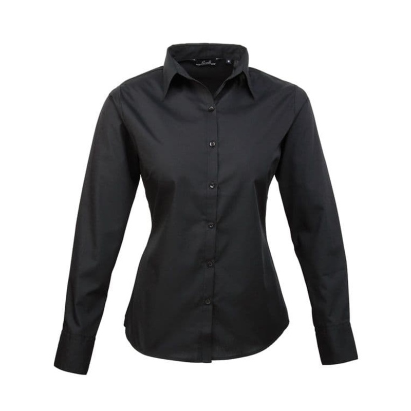 Prestige Black Long Sleeved Blouse – Size 14