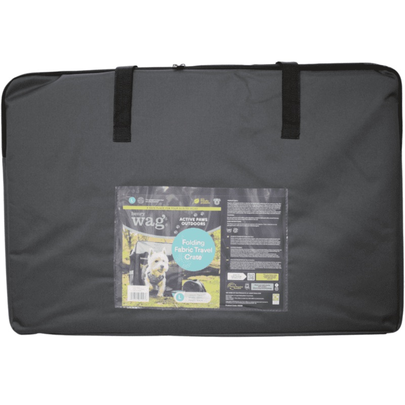 Henry Wag Folding Fabric Travel Pet Crate – Large
