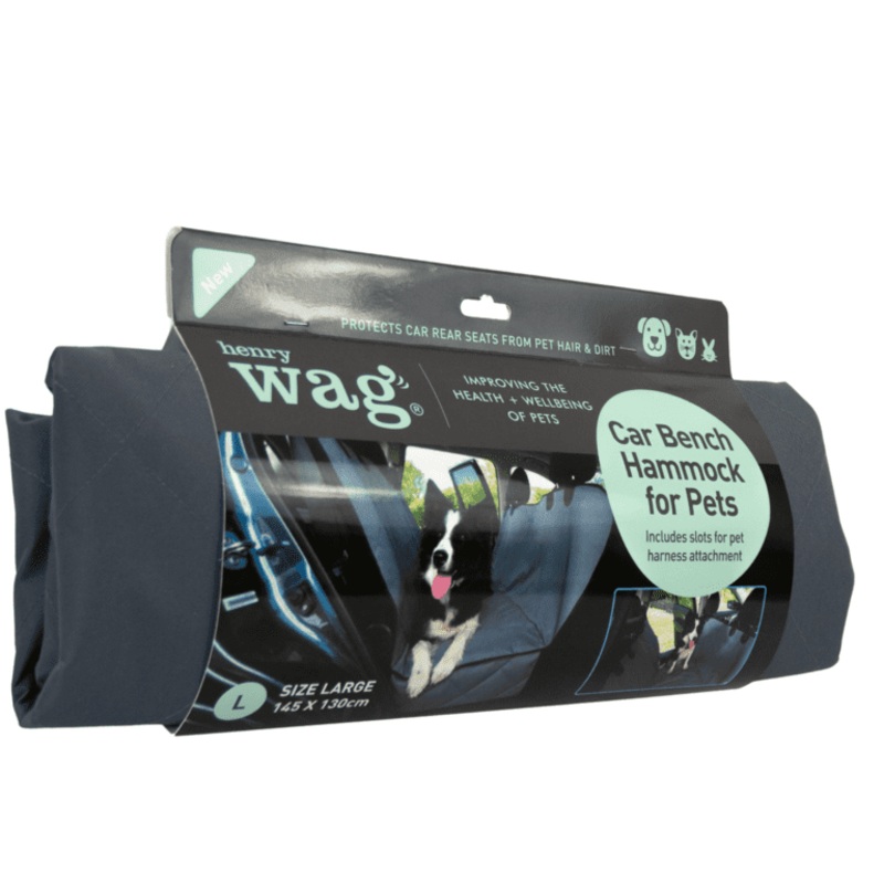 Henry Wag Pet Car Bench Hammock – Size: 145cm x 130cm