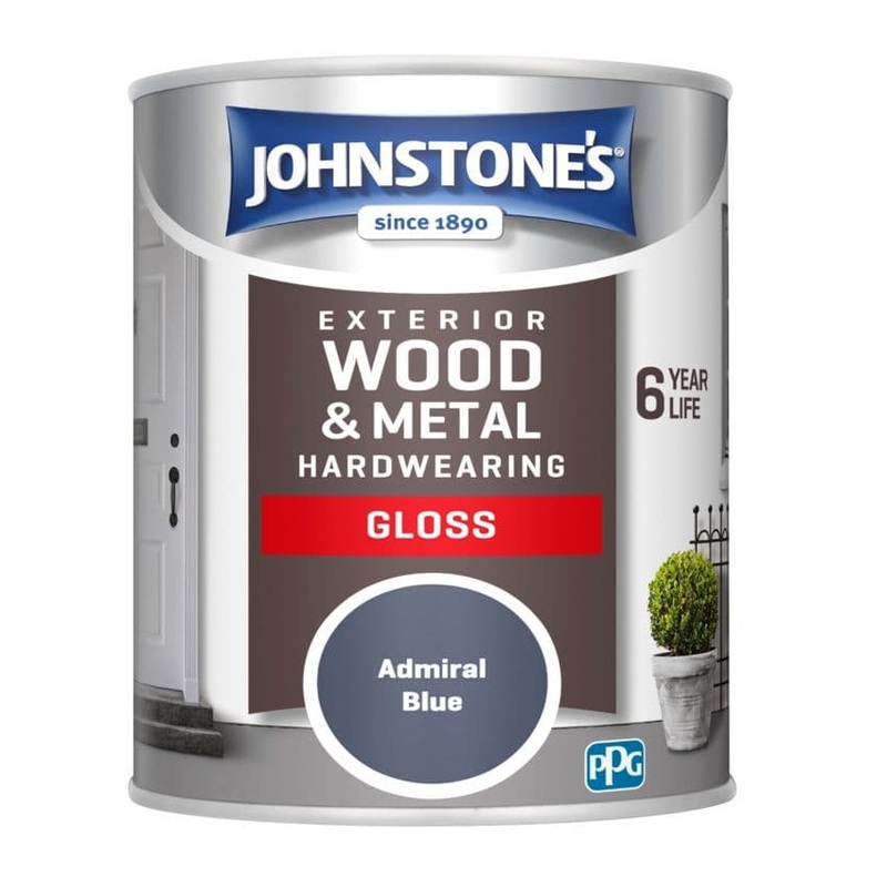 Johnstone’s Exterior Hardwearing Gloss 750ml – Admiral Blue