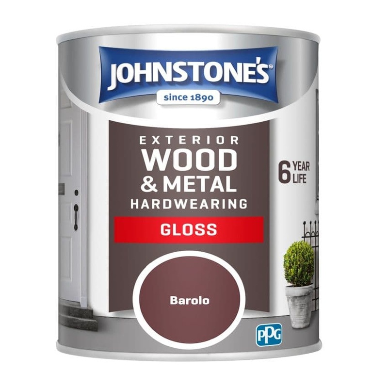 Johnstone’s Exterior Hardwearing Gloss 750ml – Barolo