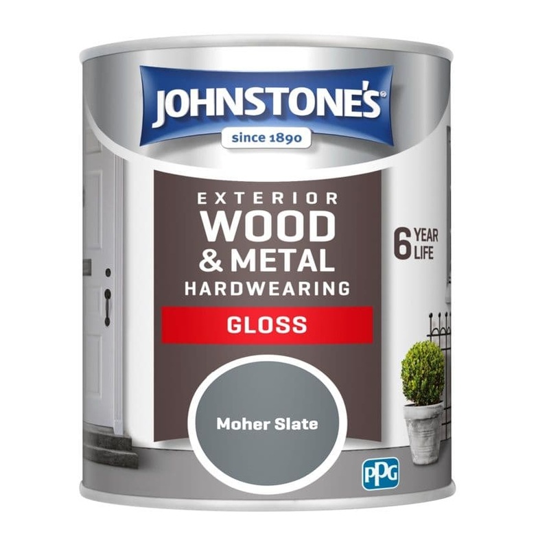 Johnstone’s Exterior Hardwearing Gloss 750ml – Moher Slate