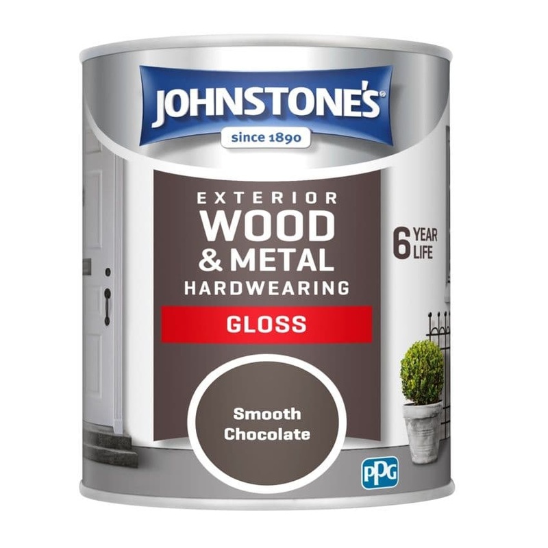 Johnstone’s Exterior Hardwearing Gloss 750ml – Smooth Chocolate