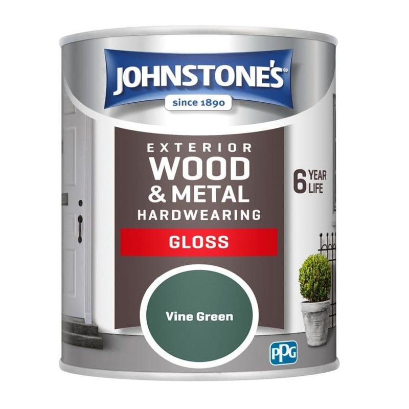 Johnstone’s Exterior Hardwearing Gloss 750ml – Vine Green