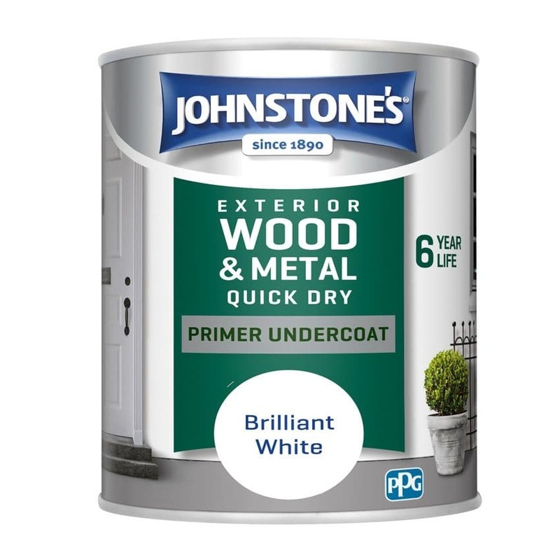 Johnstone’s Exterior Primer Undercoat 750ml – Brilliant White