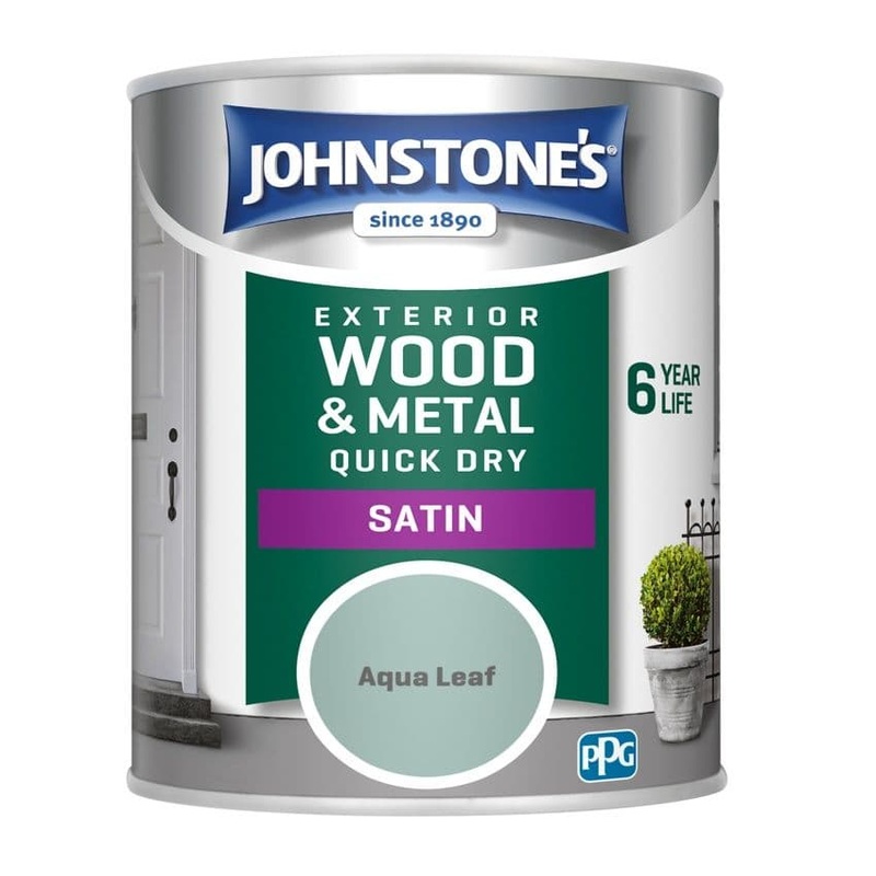 Johnstone’s Exterior Quick Dry Satin 750ml – Aqua Leaf