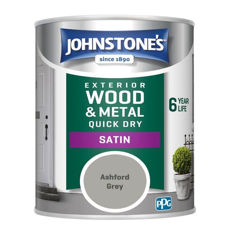 Johnstone’s Exterior Quick Dry Satin 750ml – Ashford Grey