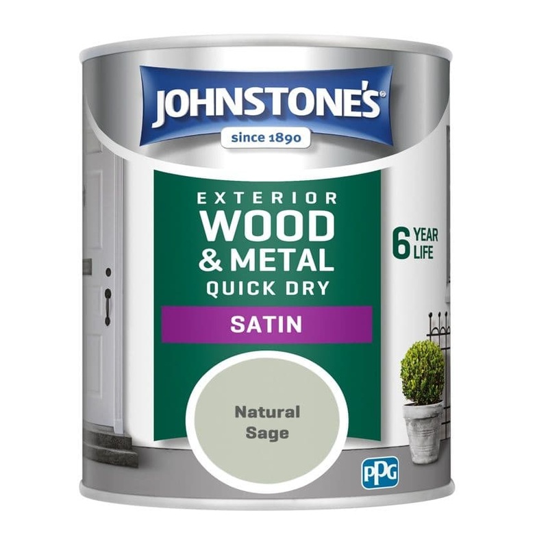 Johnstone’s Exterior Quick Dry Satin 750ml – Natural Sage