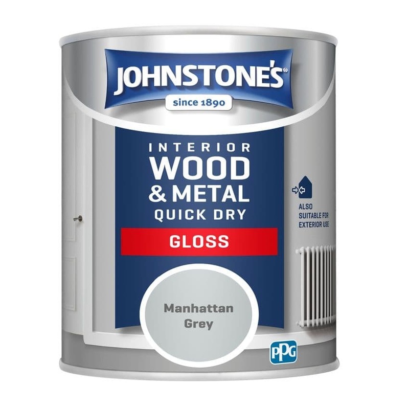 Johnstone’s Quick Dry Gloss – 750ml Manhattan Grey