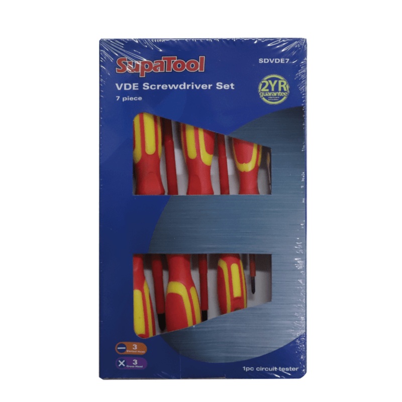 SupaTool VDE Screwdriver Set – 7 Piece