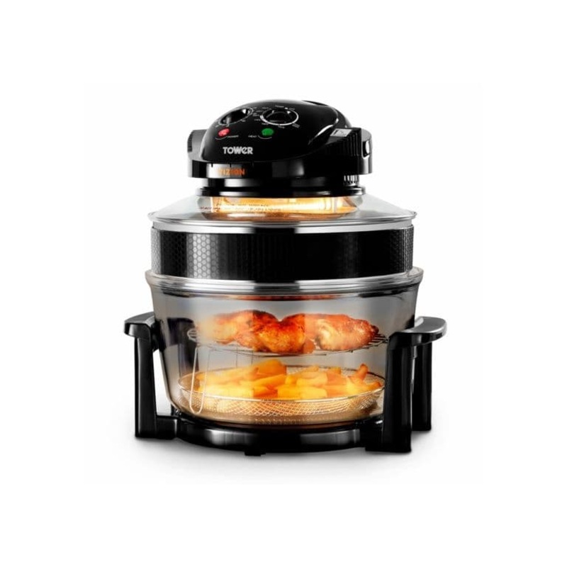 Tower Halogen Black Low Fat Air Fryer – 12L