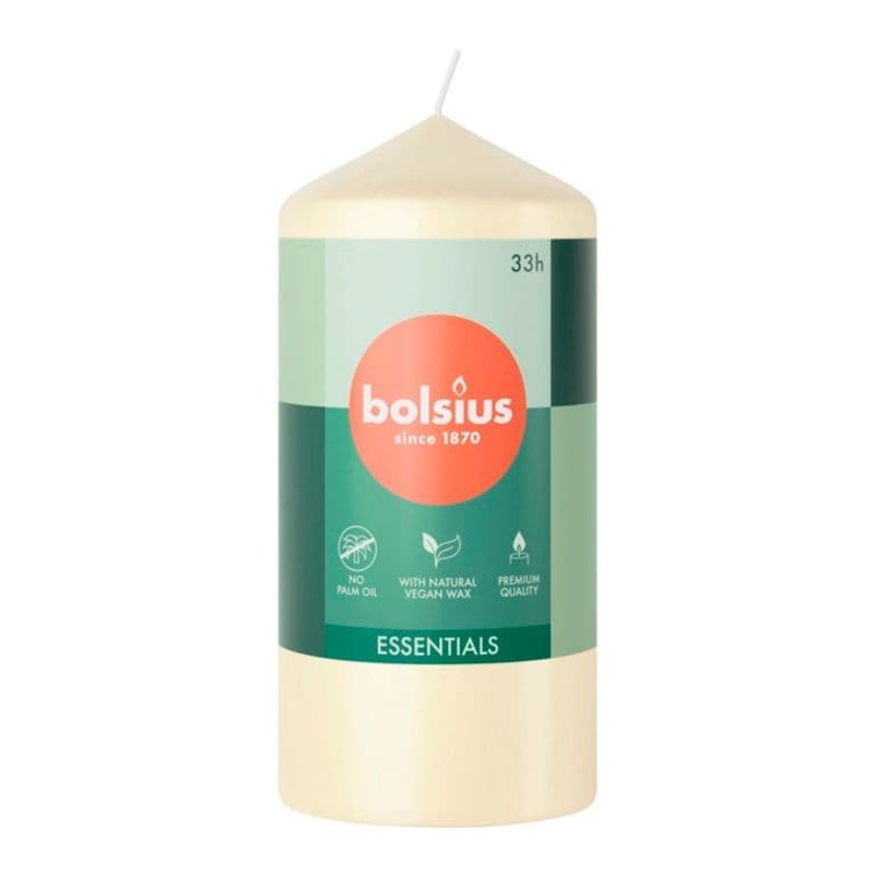 Bolsius Pillar Candle Soft Pearl – 120mm x 58mm