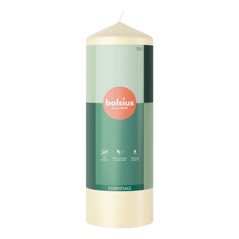 Bolsius Pillar Candle Soft Pearl – 200mm x 58mm