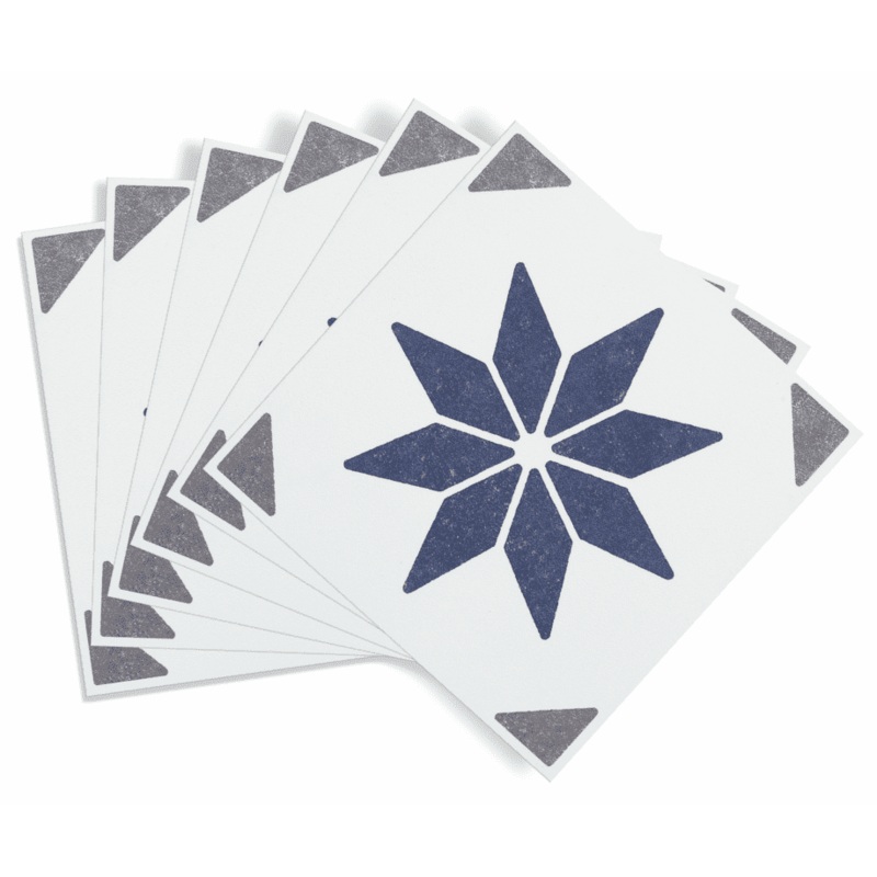 d-c-fix Self Adhesive Wall Tile Alia Blue – 15cm x 15cm / Pack Of 6