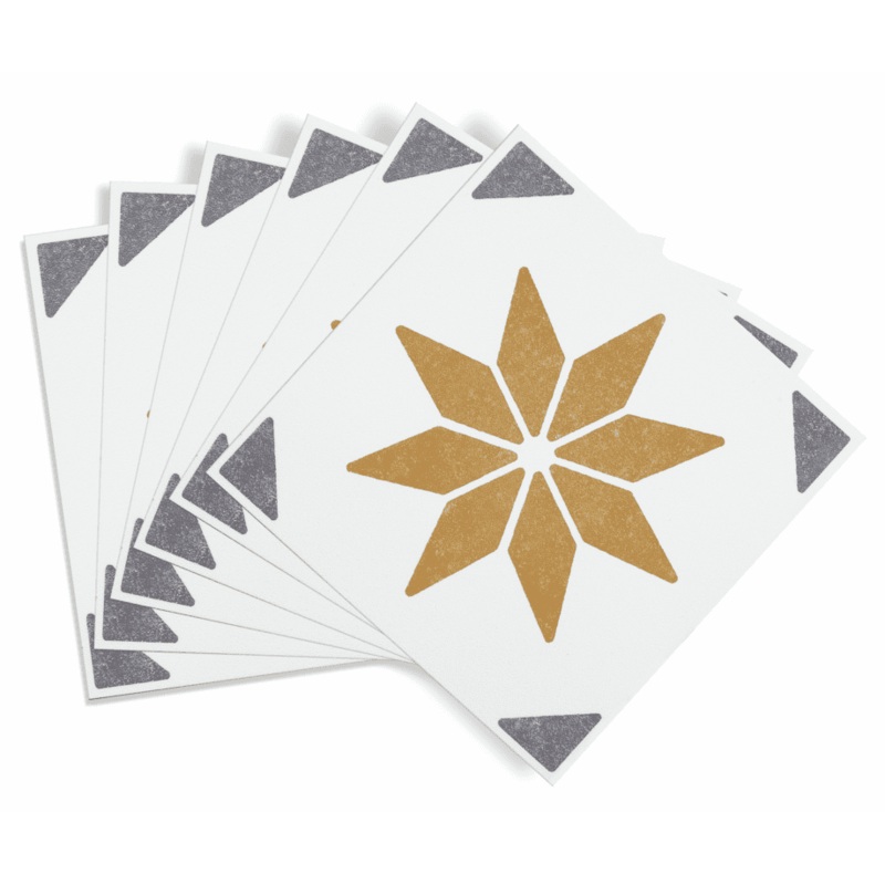 d-c-fix Self Adhesive Wall Tile Alia Gold – 15cm x 15cm / Pack Of 6