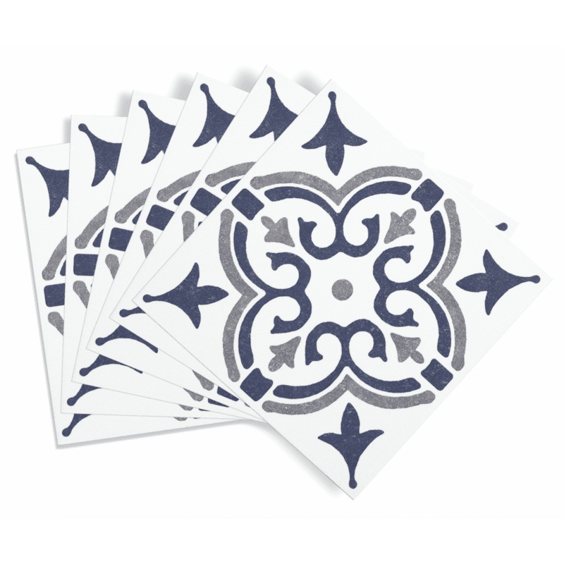 d-c-fix Self Adhesive Wall Tile Jamila Blue – 15cm x 15cm / Pack Of 6