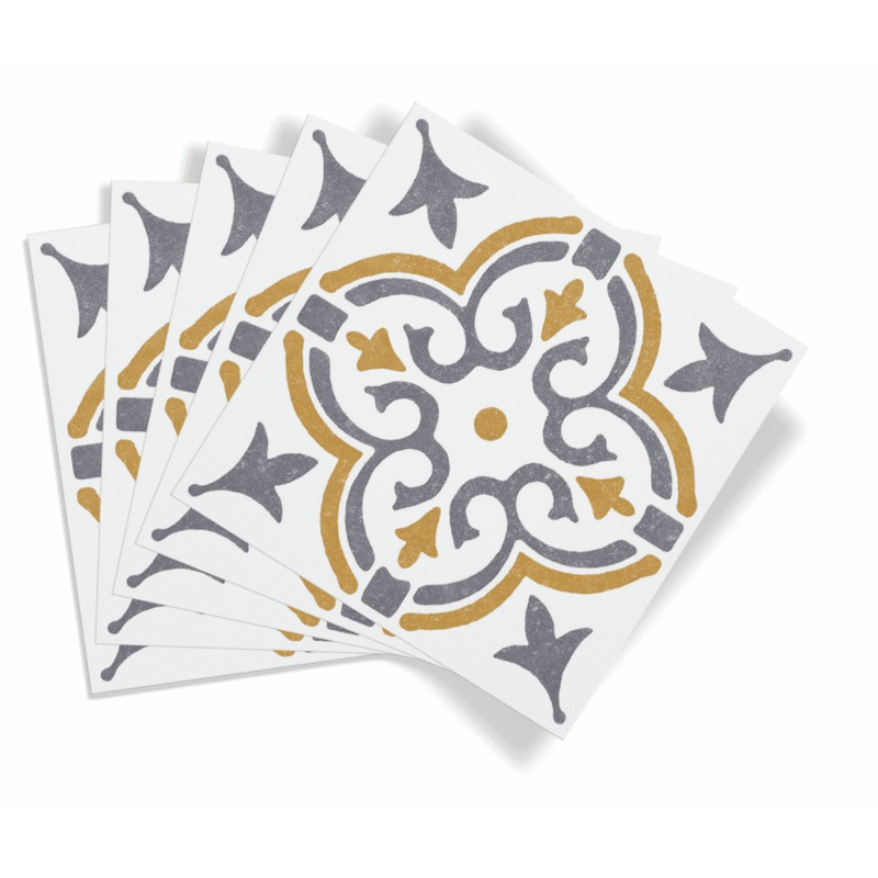 d-c-fix Self Adhesive Wall Tile Jamila Gold – 15cm x 15cm / Pack Of 6