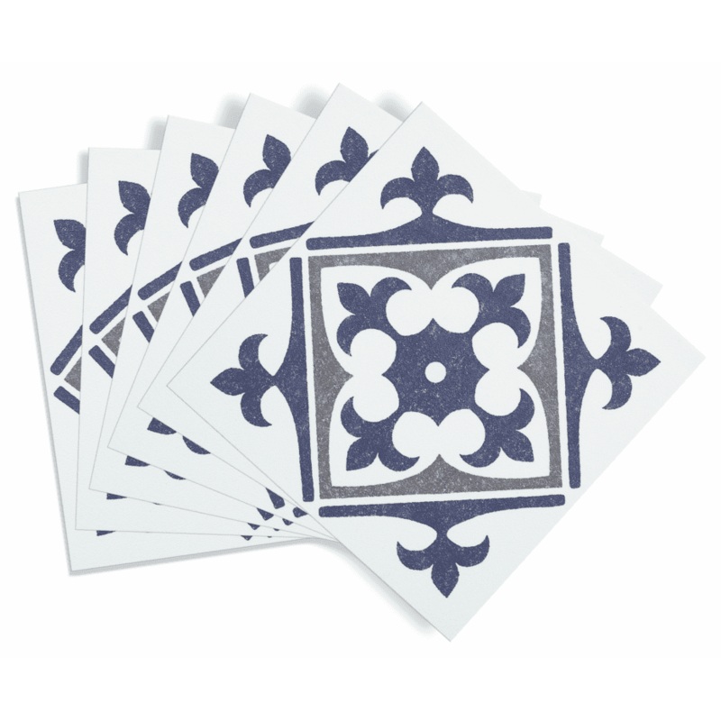 d-c-fix Self Adhesive Wall Tile Nadia Blue – 15cm x 15cm / Pack Of 6