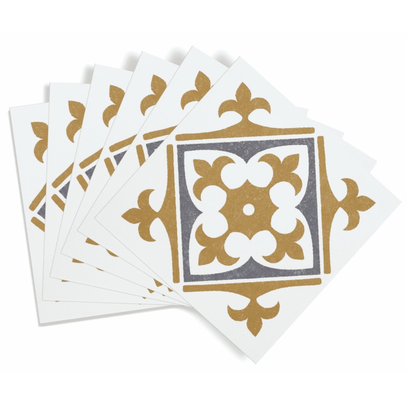d-c-fix Self Adhesive Wall Tile Nadia Gold – 15cm x 15cm / Pack Of 6