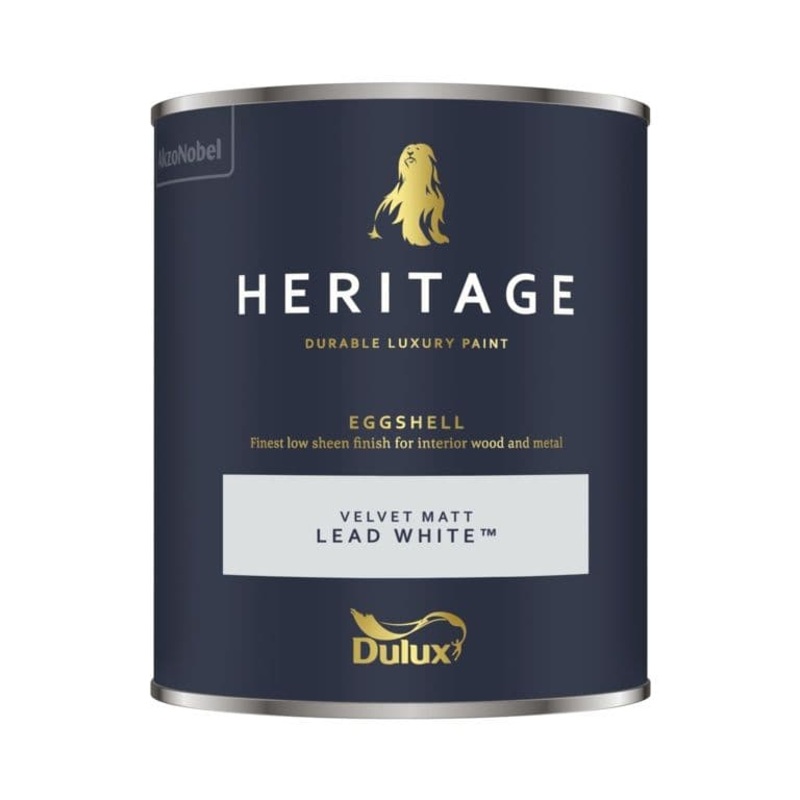Dulux Heritage Eggshell 750ml – Lead White