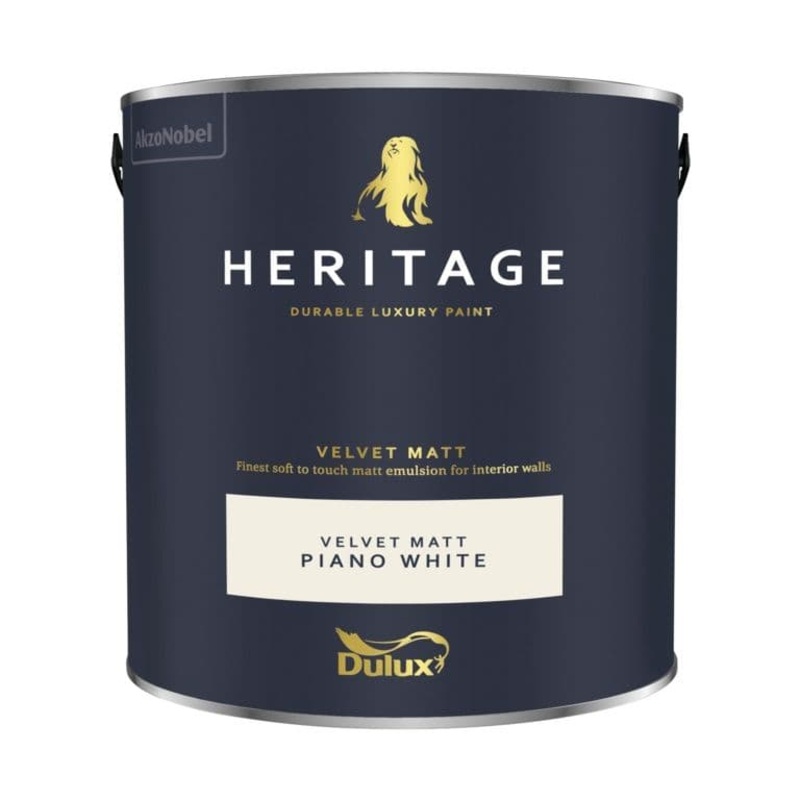 Dulux Heritage Matt 2.5L – Piano White
