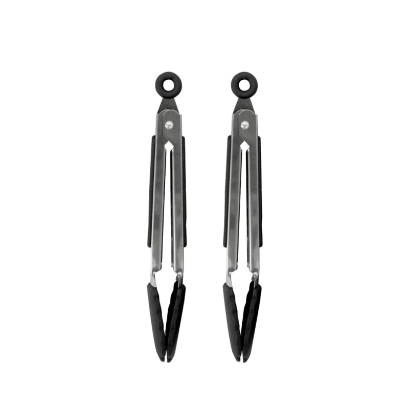 Fackelmann Stainless Steel Tongs With Silicone Head – Set 2