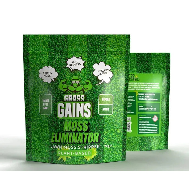 Grass Gains Organic Based Moss Eliminator – 2KG