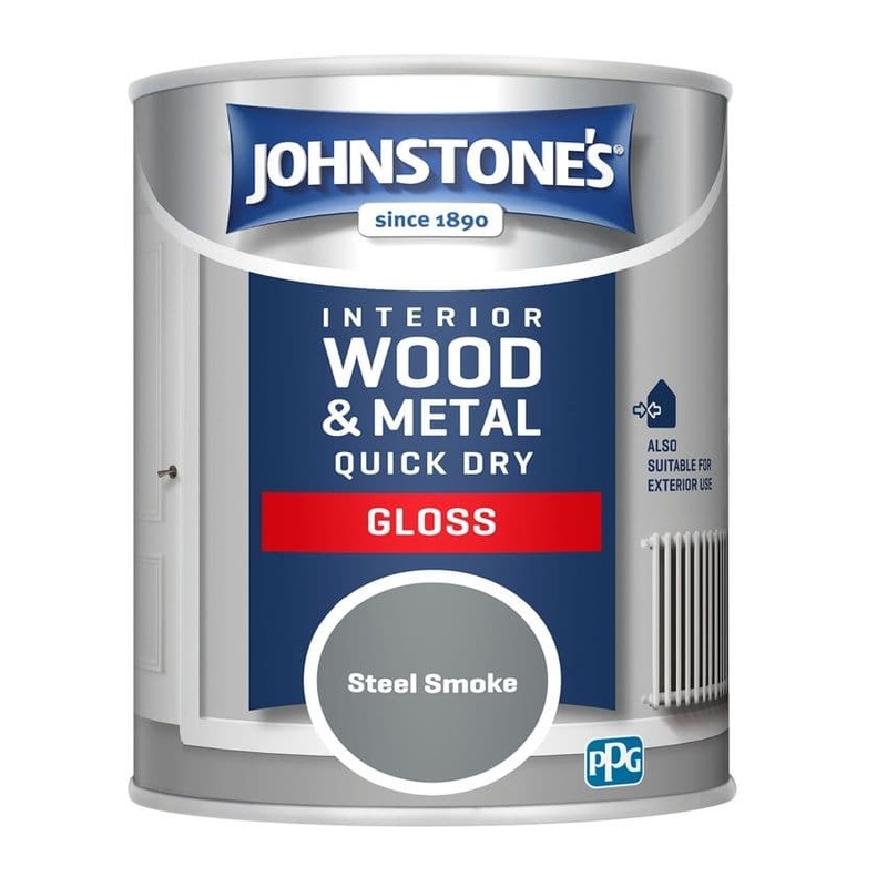 Johnstone’s Quick Dry Gloss – 750ml Steel Smoke